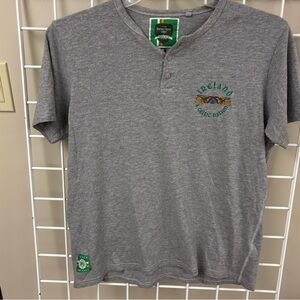 The great country of  Ireland Henley shirt size medium. Short sleeve. Super soft